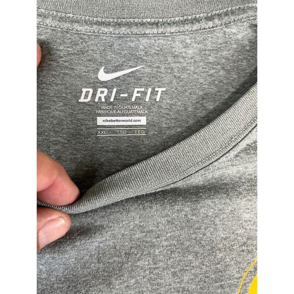 Men’s Grey Pittsburgh Steelers Nike Dri-FIT Long Sleeve Shirt Size 2XL Excellent - Picture 7 of 10